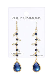 Labradorite Doublet & Pearl Drop Earrings - GF