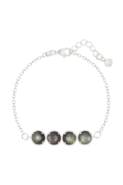 Black Mother Of Pearl Doublet Bracelet - SF