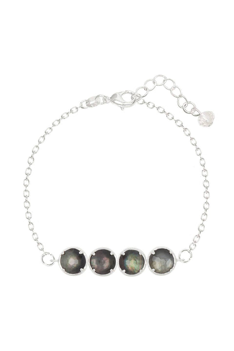Black Mother Of Pearl Doublet Bracelet - SF