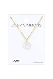Crystal Beads Charm Necklace - GF