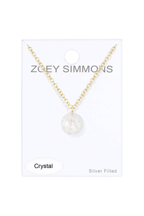 Crystal Beads Charm Necklace - GF