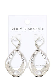 Cultured Pearl Drop Earrings In Gold - SF