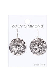 Tribal Disc Earrings - SF