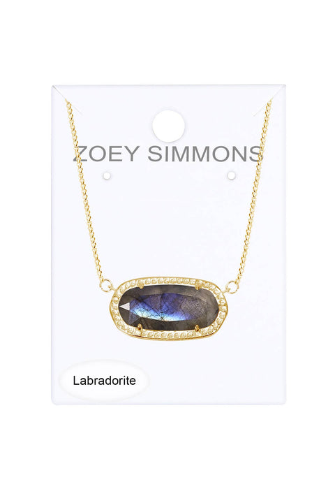Labradorite Pendant Necklace - GF