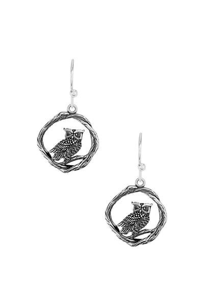 Owl Drop Earrings - SF