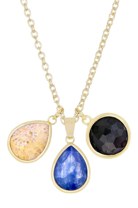 Mixed Gemstone Selena Necklace - GF