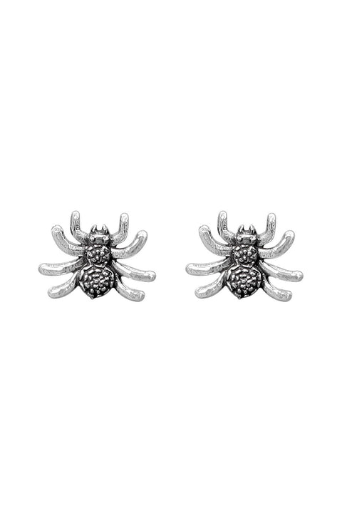 Sterling Silver Spider Post Earrings - SS