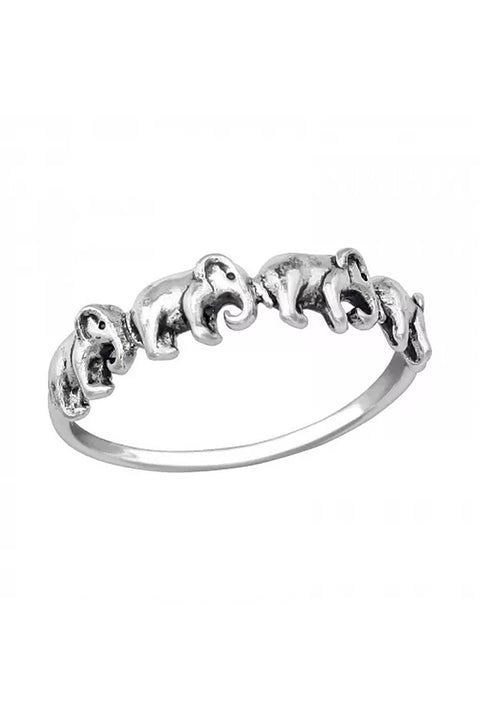 Sterling Silver Elephant Ring - SS