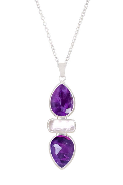 Amethyst Pendant Necklace - SF