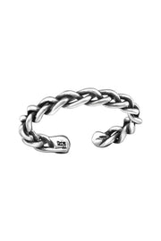 Sterling Silver Chain Adjustable Toe Ring - SS