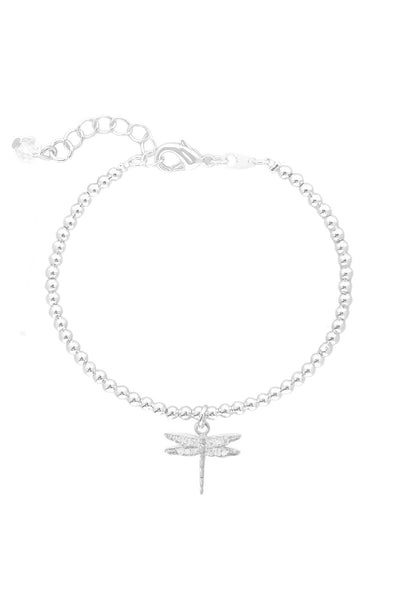 Dragonfly Charm Beaded Bracelet - SF