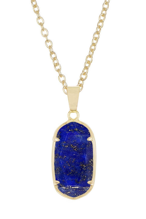 Lapis Casey Pendant Necklace - GF