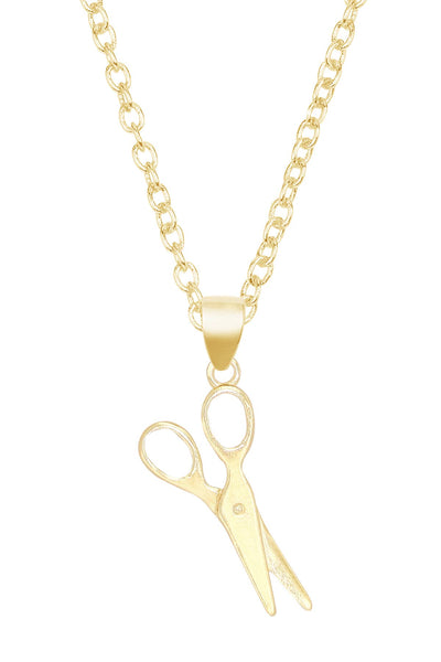 Scissors Pendant Necklace - GF