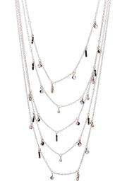 Austrian Crystal Multi Strand Layered Necklace - SF