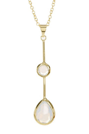 Moonstone Crystal Pendant Necklace - GF