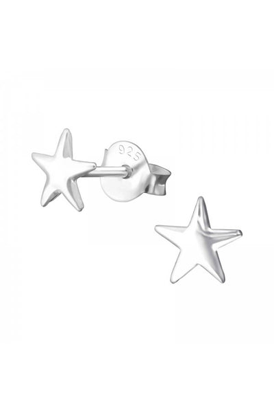 Sterling Silver Star Ear Studs - SS