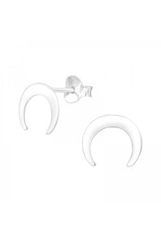 Sterling Silver Moon Ear Studs - SS