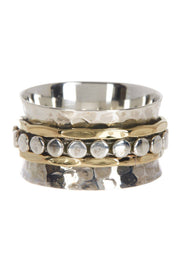 Raised Texture Spinner Ring - SF
