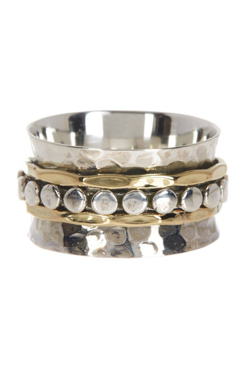 Raised Texture Spinner Ring - SF