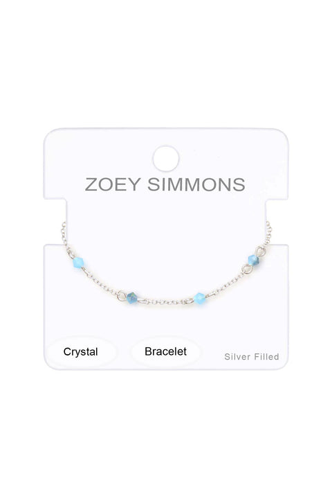 Blue Austrian Crystal Bracelet - SF