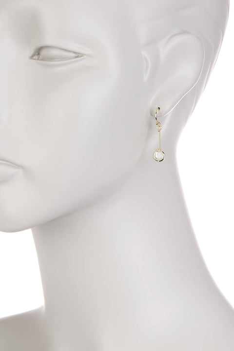 Moonstone Crystal Drop Earrings - GF
