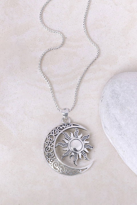 Sun & Moon Pendant Necklace - SF