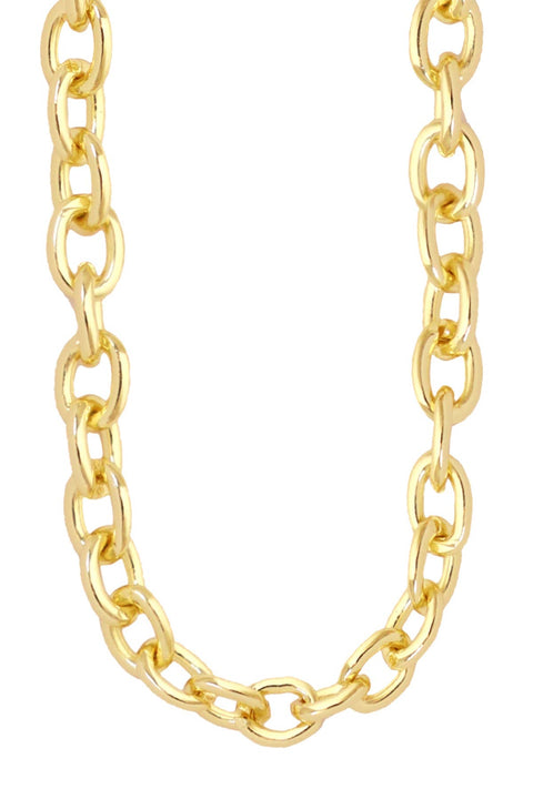 14k Gold Plated 4mm Cable Chain - GP