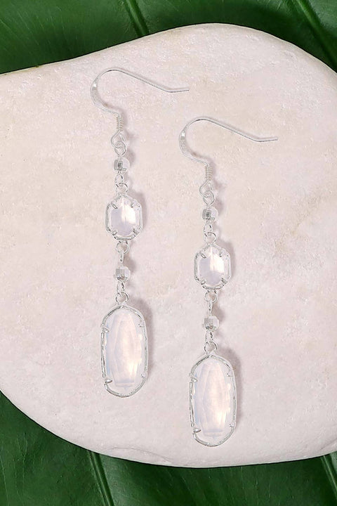 Moonstone Crystal Tracy Earrings - SF