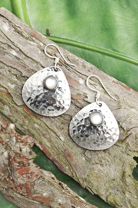 Mother Of Pearl & Drop Earrings - SF