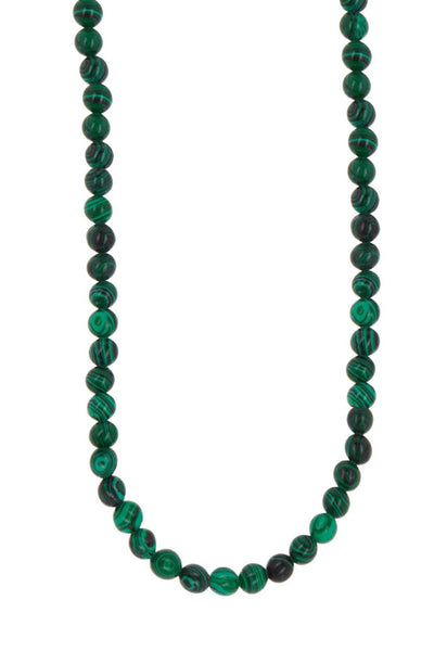 Malachite Mala Beads Necklace - SF