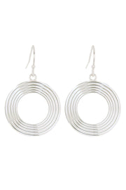 Concentric Circle Drop Earrings - SF