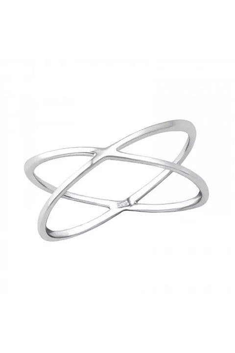 Sterling Silver Elipse Band Ring - SS