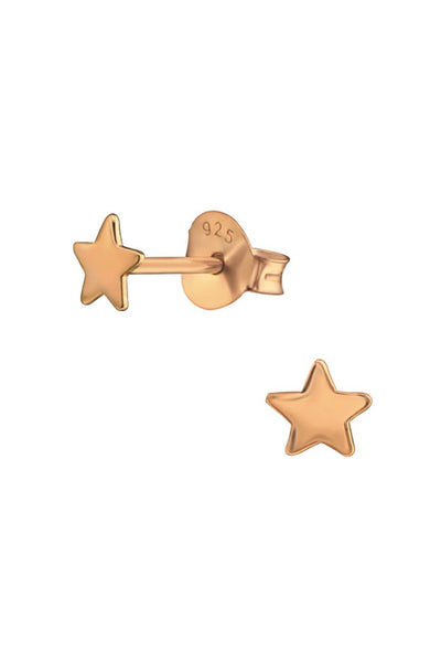 Sterling Silver Star Ear Studs - RG