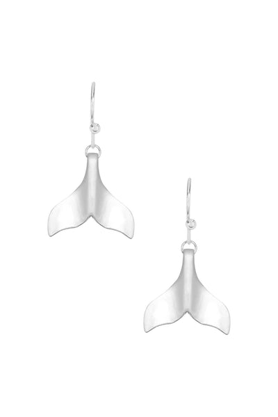 Sterling Silver Dophin Tail Earrings - SS