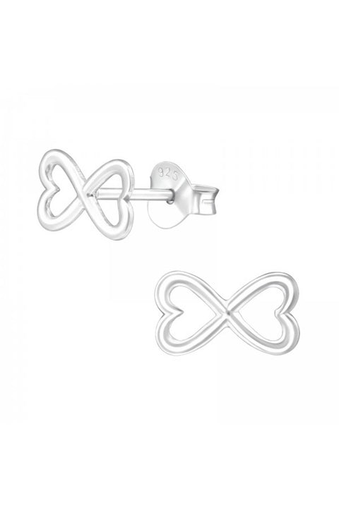 Sterling Silver Bow Ear Studs - SS