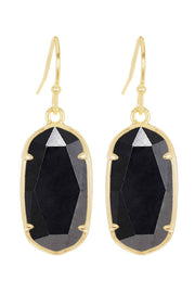 Hematite Casey Drop Earrings - GF