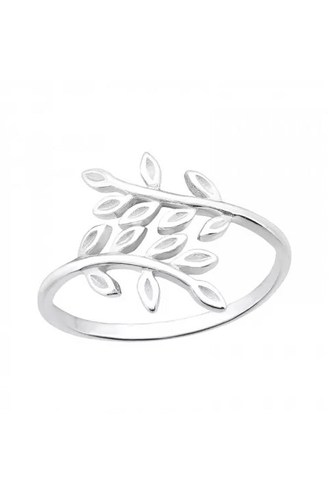 Sterling Silver Olive Leaf Ring - SS