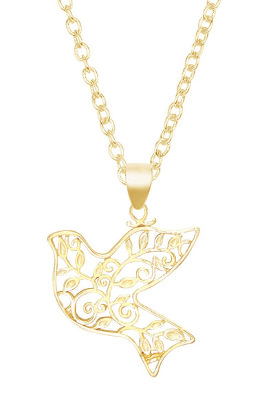 Dove Pendant Necklace - GF