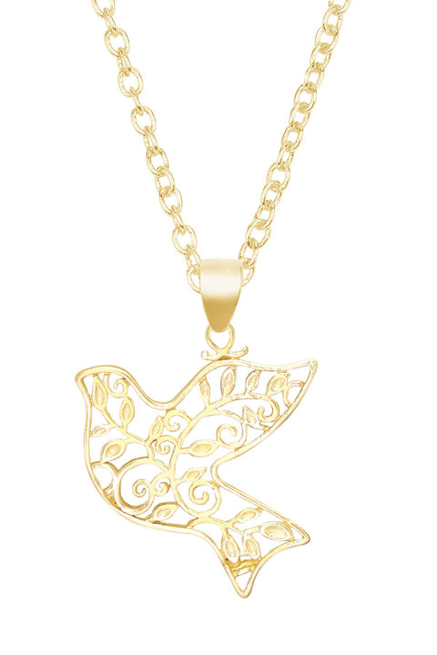 Dove Pendant Necklace - GF