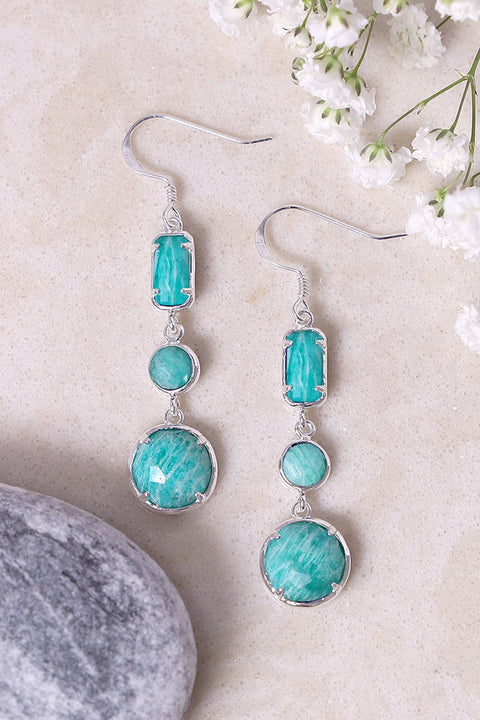 Amazonite Drop Earrings - SF