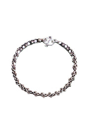 Sterling Silver Bali Link Bracelet - SS