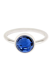 London Blue Crystal Petite Ring - SF