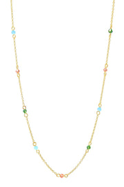 Mixed Austrian Crystal Station Necklace - GF