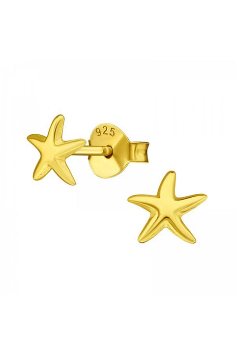 Sterling Silver Starfish Ear Studs - VM