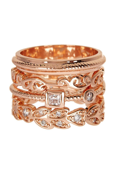 CZ Stack Ring Set - SF