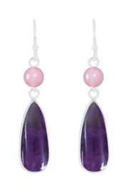 Amethyst Drop Earrings - SF