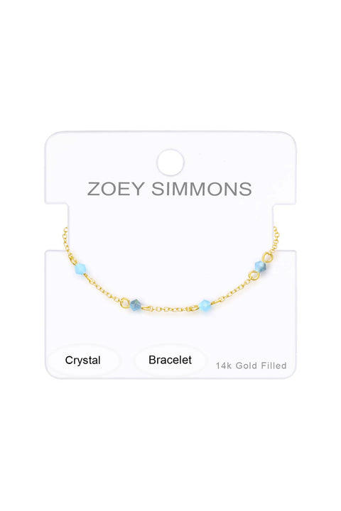 Blue Austrian Crystal Bracelet - GF