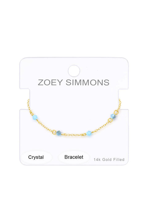 Blue Austrian Crystal Bracelet - GF