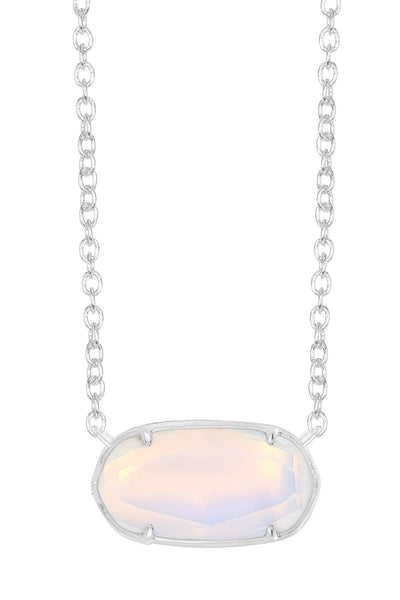 Moonstone Crystal Pendant Necklace - SF