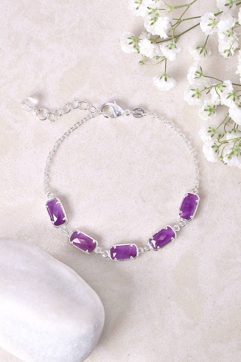 Amethyst Link Bracelet - SF